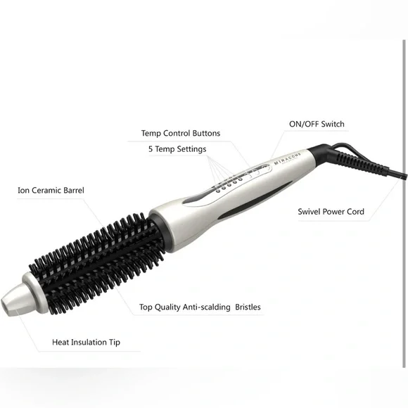 Hair Curler Straightening Brush
